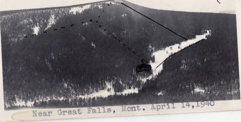 1940 Bovey Slope — As viewed from the air