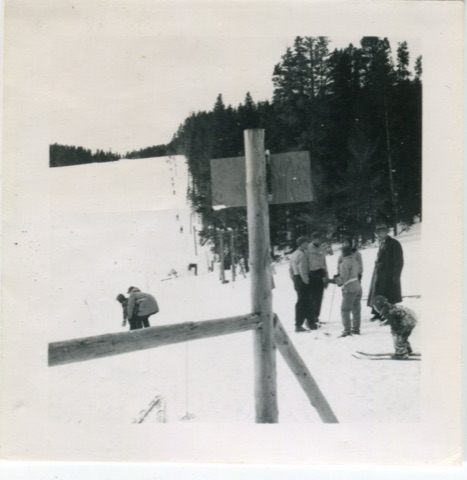 1944 Near Bovey slope and tow rope