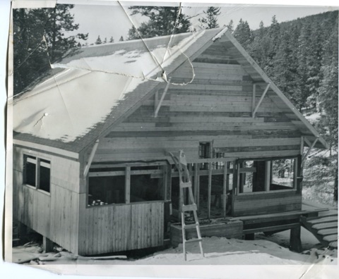 1947 Building New Lodge Weathered in