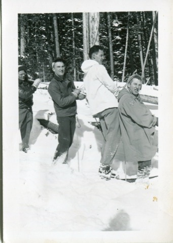 1950s Bill Reynolds, Jim Hitson — Bill Reynolds in white, Jim Hitson on the right