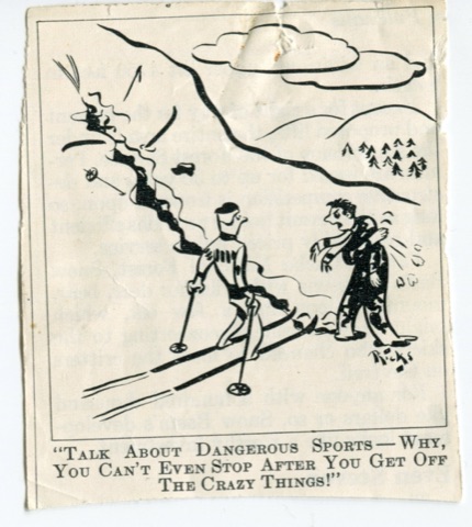 1950s Cartoon newspaper clipping