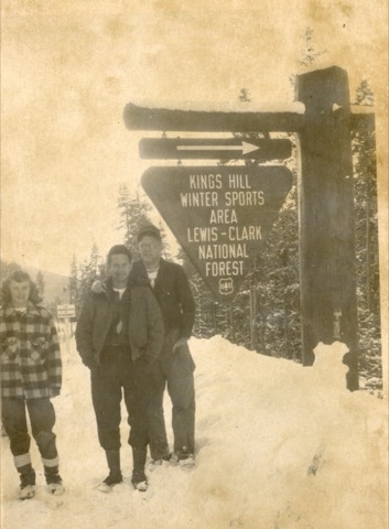 1960s Near Kings Hill Pass Sign on Highway 89