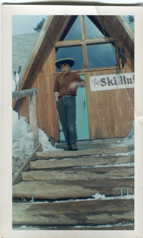 1976 Jim Hasterlik near the Ski Hut