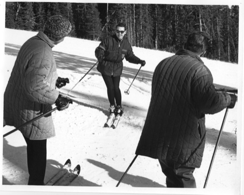 1950s Learning to ski