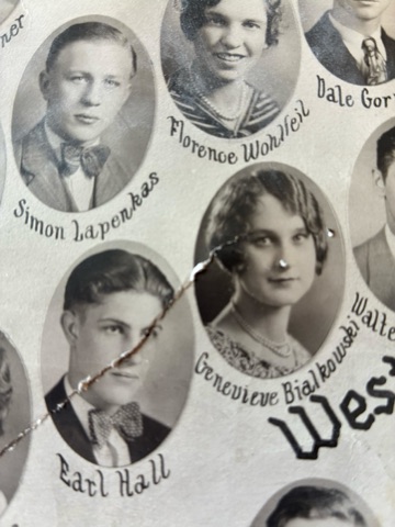 1929 earl Hall High School yearbook Photo