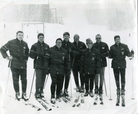 1960 Ron Hall — The T-Bar — Group of Ski Club Members