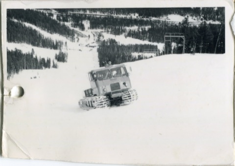 1960 Snowcat on Mountain