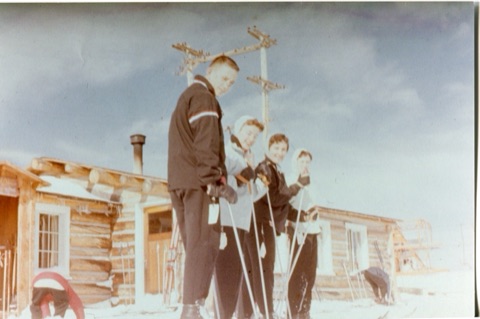1960s Family Skiing