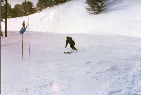 1960s Person Skiing