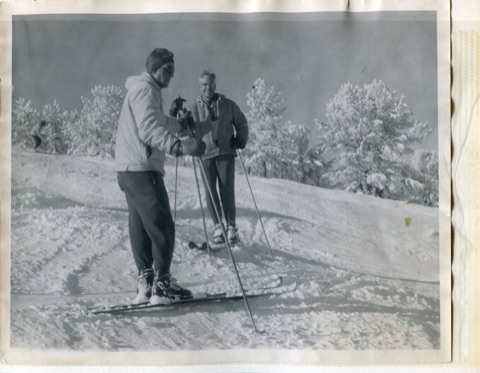 1960s Two Men on skiis