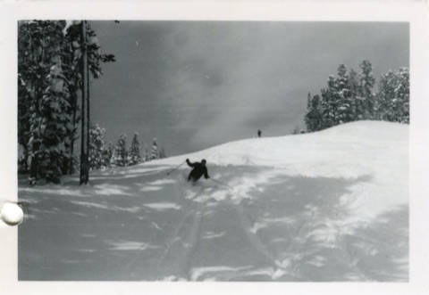 1966 Dick Hall — On the Mountain — Skiing Powder