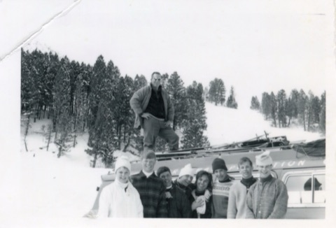 1966 Group of People and car