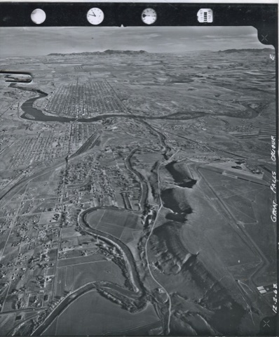 1963 Aerial Photo of Great Falls