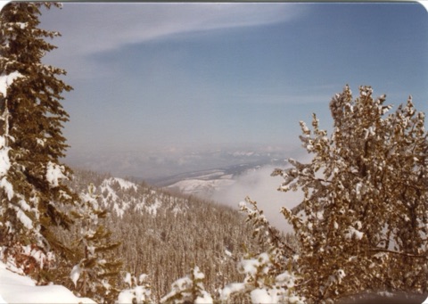 1970s Scenic view of mountains