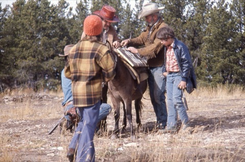 1974 Film Crew at Showdown preparing