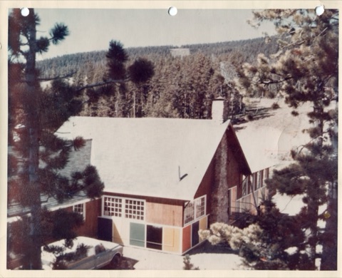 1975 Showdown Lodge from upper parking lot