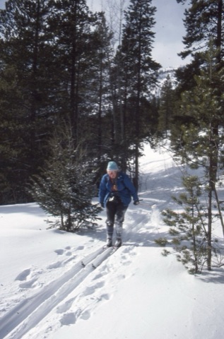 1980s Cross Country Skiers Near Showdown in the Little Belts 11