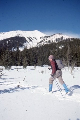 1980s Cross Country Skiers Near Showdown in the Little Belts 4