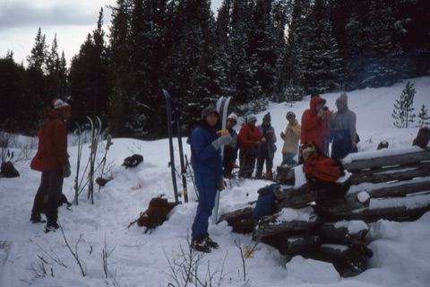 1980s Cross Country Skiers Near Showdown in the Little Belts 9