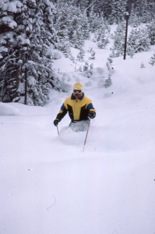 1980s unknown person in powder