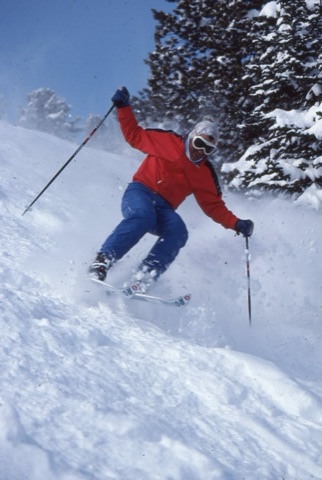 1989 Jim Gold bounces through snow