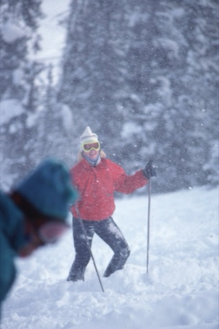 1989 Kara Phillips in snow storm
