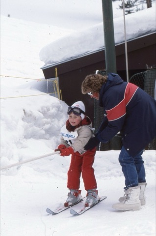 1989 Pam Harden fun days on rope tow