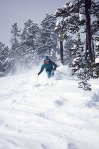 1989 Scott Mosher SKiing powder