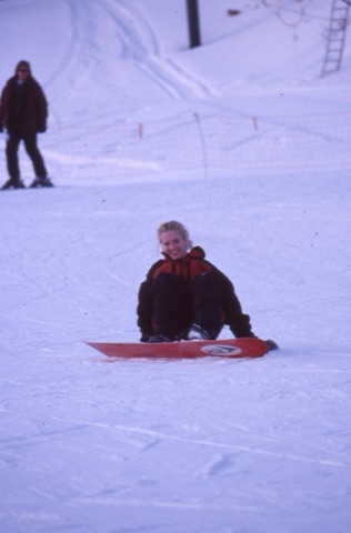 1990s Alice Katzenberger snowboarding