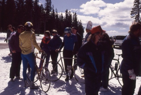 1990s Belt Creek Headwaters Race, Jim Gold on fat left