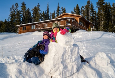 1990s Charley Willett, Tyler Meeks — The Showdown House — Building a Ninja Turtles snowman