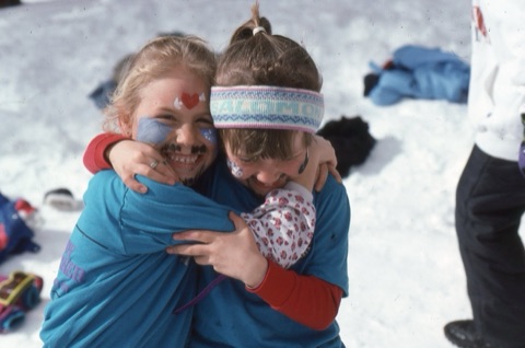 1990s Jessica Airhart and Whitney Rostad having fun