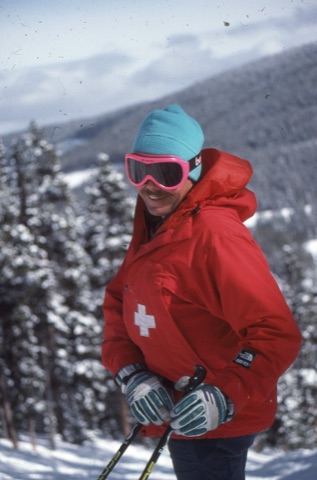 1990s Joe Blanchard smiling on the mountain