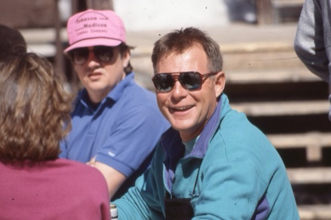 1990s Johnny Kowalski and unknown in back on Deck