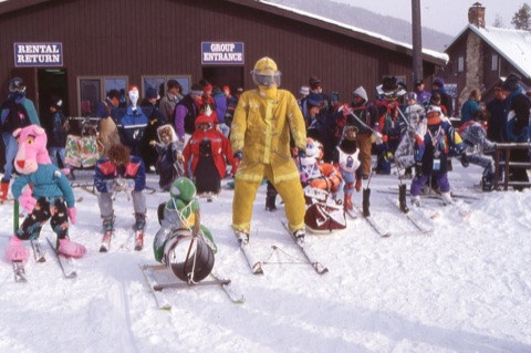 1990s Mannequin jump on Rental Deck