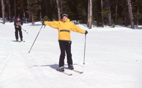 1990s Marti Alltucker and Sam Suler Skiing
