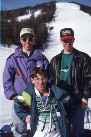 1990s Matt and two unknown friends