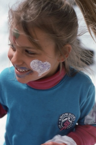 1990s Nicole Airhart face painting