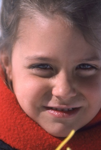 1990s Nicole Airhart looking at camera
