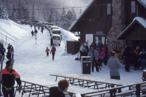 1990s PE group near lodge