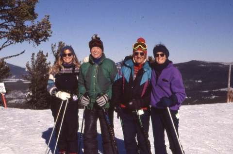1990s Pinky Mathews with people