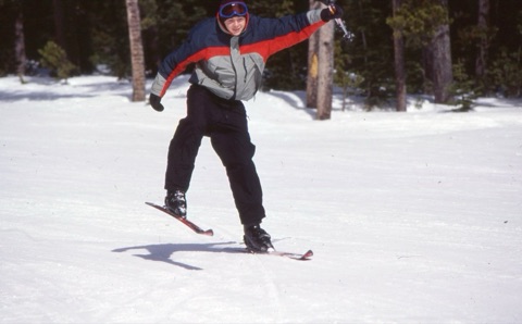 1990s Sam Sulser — On the snow