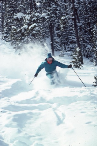 1990s Scott Mosher in powder