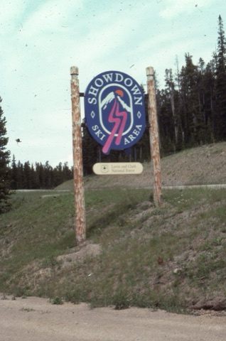 1990s Showdown Ski Area Sign