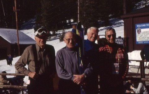 1990s Pinky Mathews — Lodge Deck — Ski Bums Group