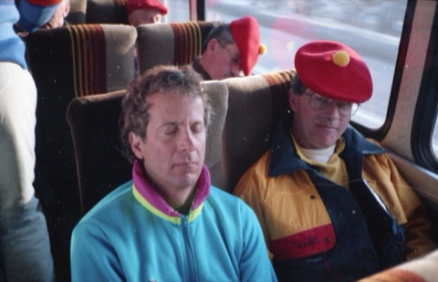 1990s Ski Club bus tow guys