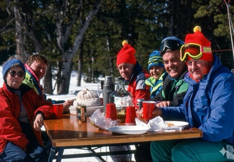 1990s Ski bums on Deck