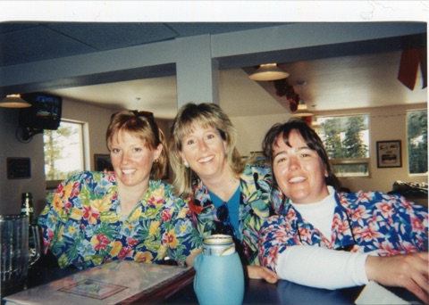 1990s Sue Broquist, Pam Gold, unknown woman