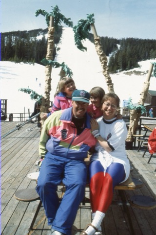 1990s Whitney rostad, Marti Altcuker in back, unknown Showdown employee, Sue Gold