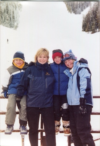 1990s William Gold, Katie Boedecker, George Clark-Gold, Avery Patrick on deck